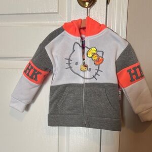Hello Kitty Pink, Gray, and White Kids Hoodie